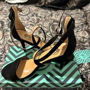 Never Used - Black Strap Heels